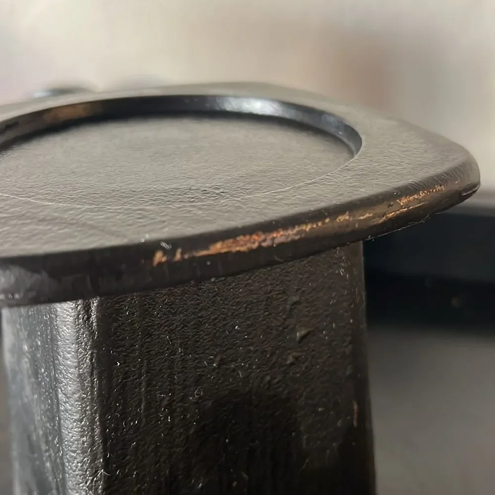 Pottery Barn Cast Aluminum Pillar Candle Holders
